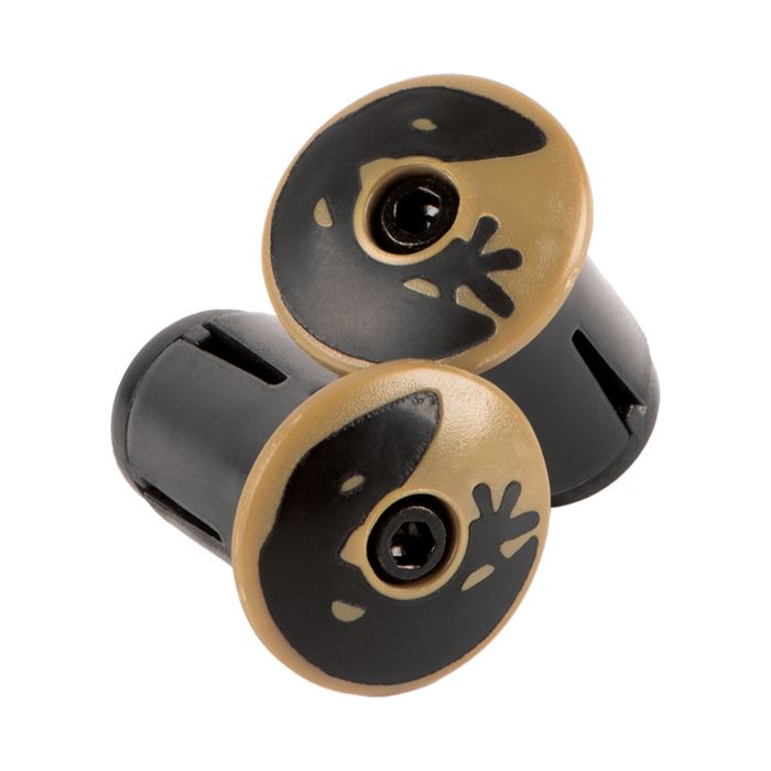 Lizard skins dsp bar tape plugs - vegas gold