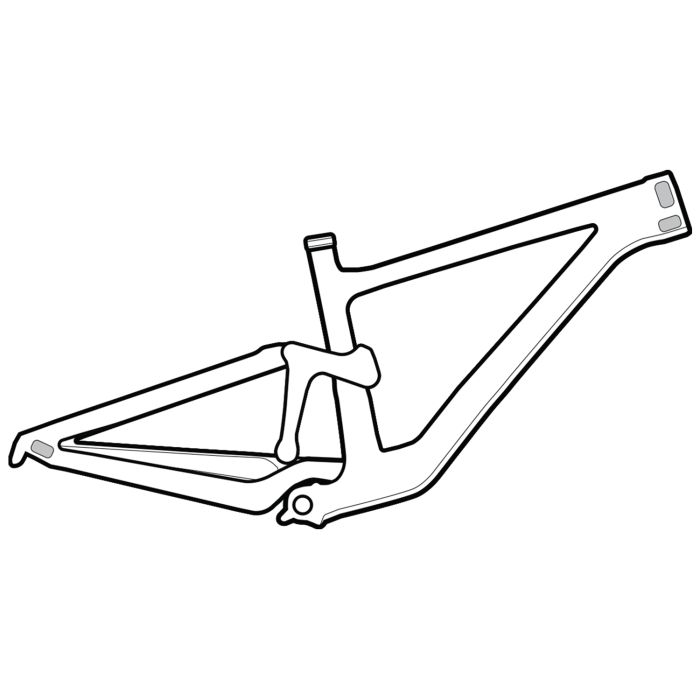 Lizardskins clear protective frame wrap - cable rub kit