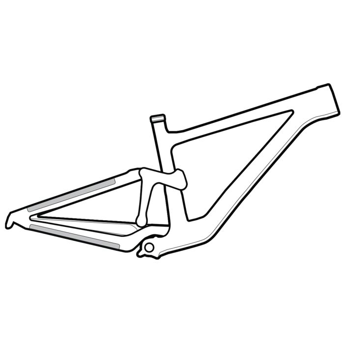 Lizardskins - frame beschermfolie doorzichtig klein