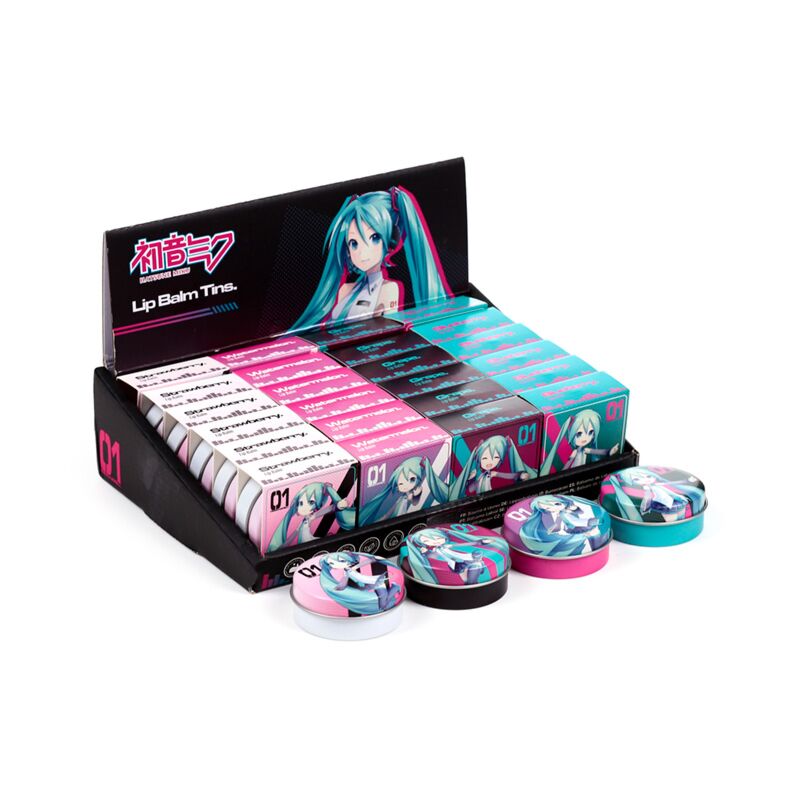 Hatsune miku lippenbalsem in blik
