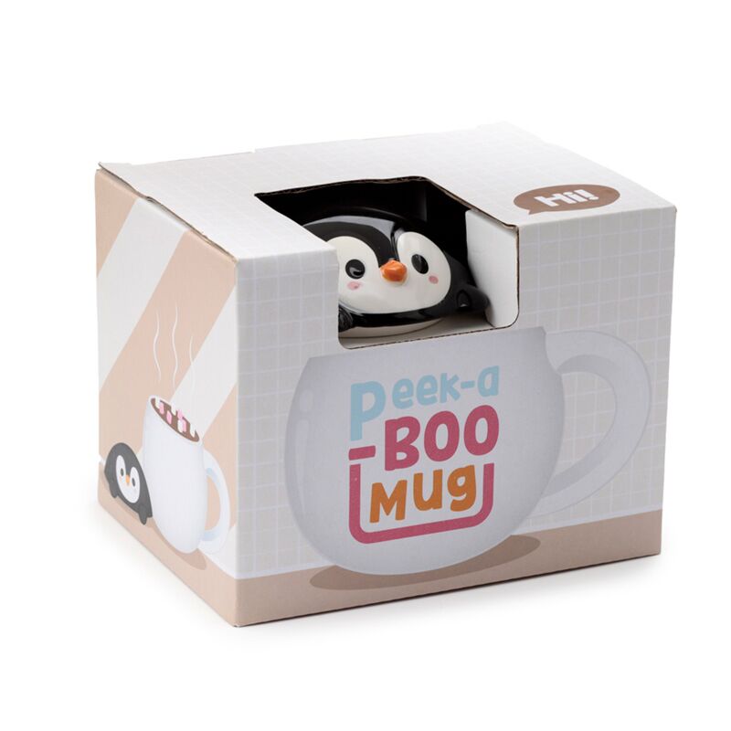 Huddle pinguïn dekselvormige keramische mok