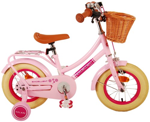Volare excellent kinderfiets - meisjes - 12 inch - roze