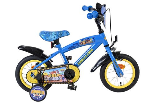 Volare paw patrol rubble en crew fiets 12 blauw 41204