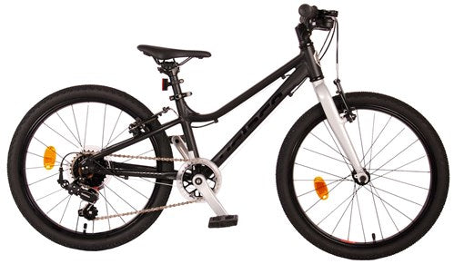 Volare Dynamic Kinderfiets - Jongens - 20 inch - Mat Zwart - 7 Versnellingen - Prime Collection