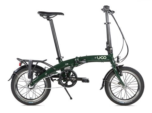 Ugo u.go vouwfiets 16 inch go i3 nexus 3 vrijloop mosgroen