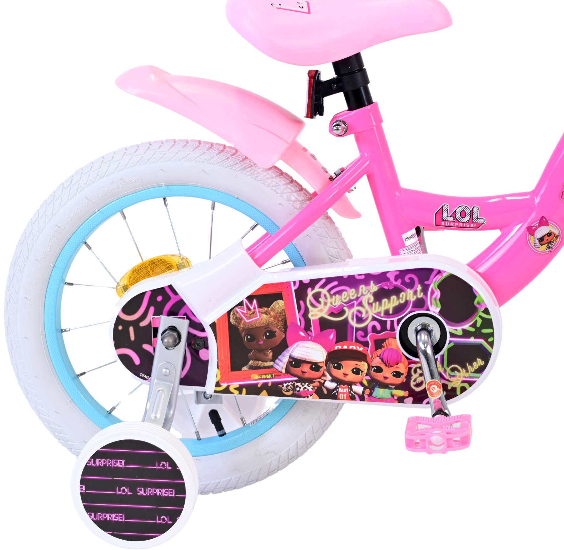 Lol verrassing kinderfiets - meisjes - 14 inch - roze