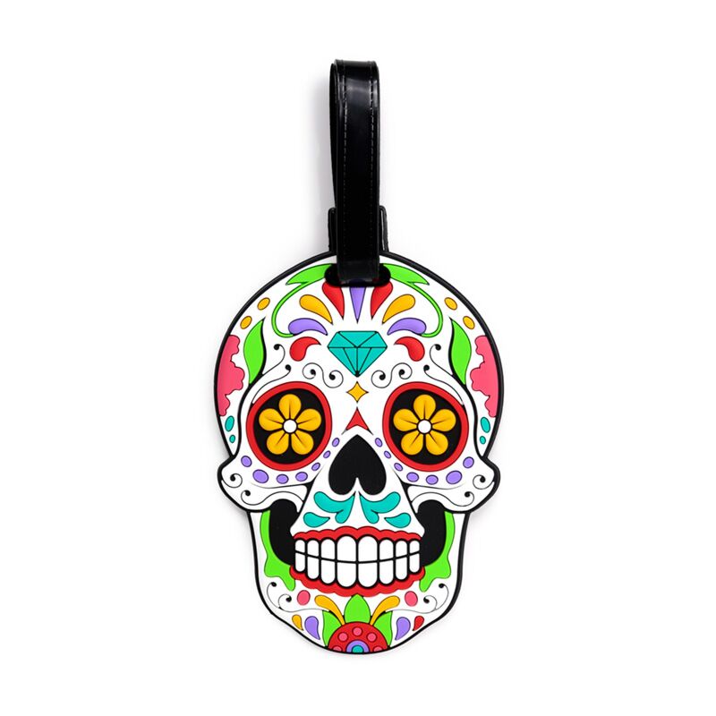 Dia de los muertos pvc kofferlabel