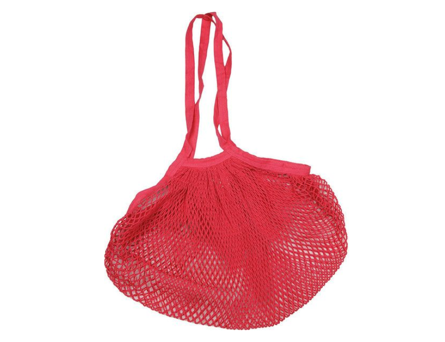 Ah! tafel! boodschappentas katoen - lange hengsels - roze