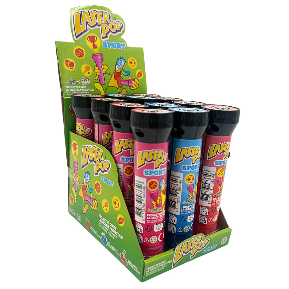 Funny candy laser pop (12 stuks)