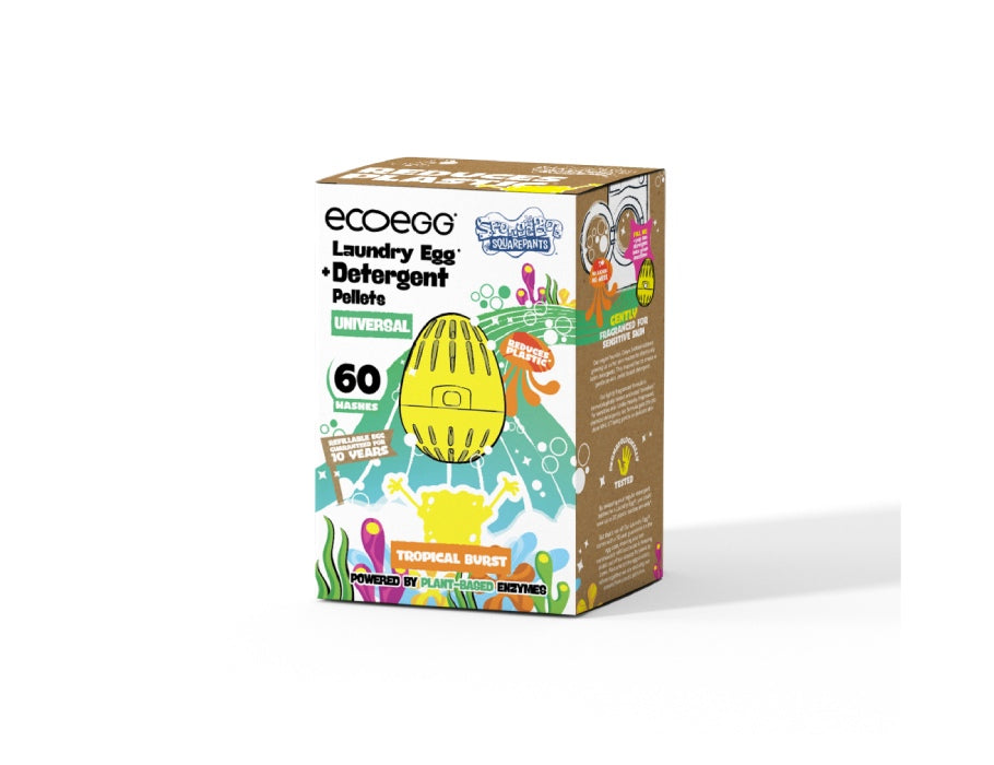 Ecoegg wasbal - Spongebob - tropical burst - universeel - 60 wasjes