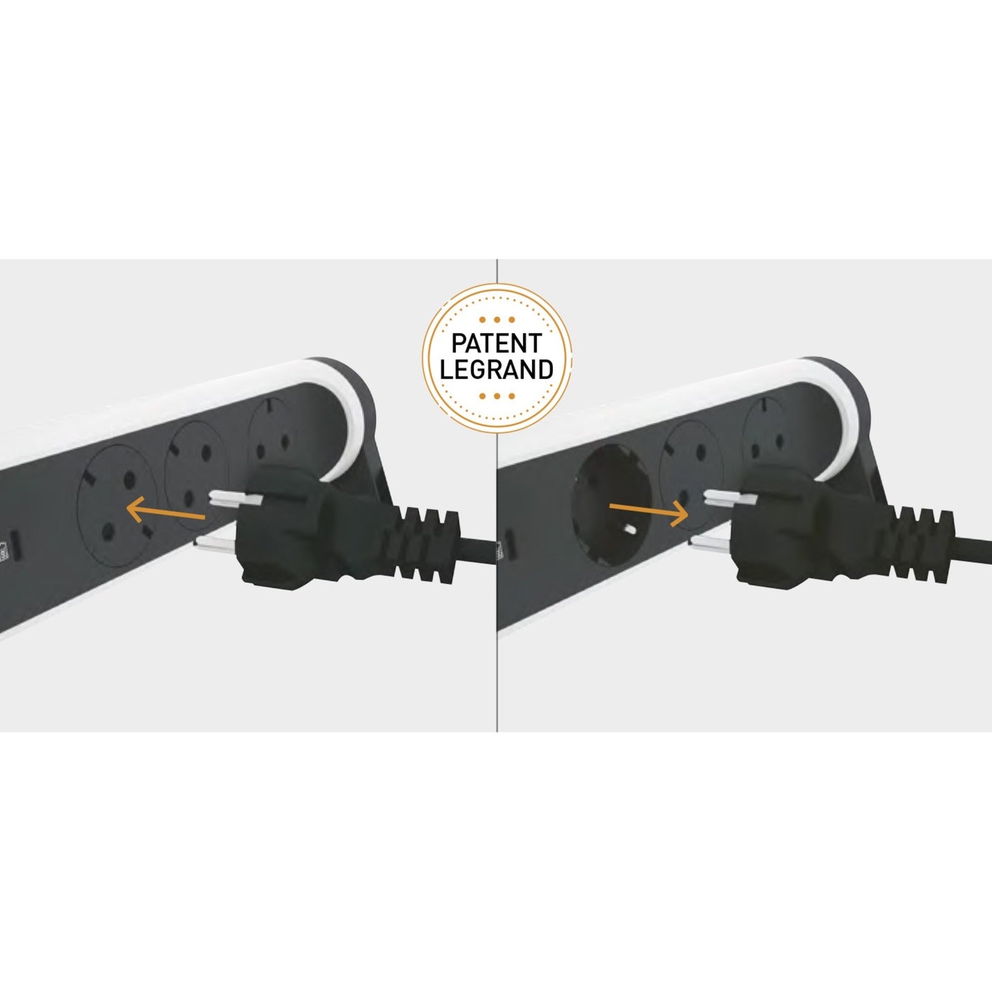 Legrand Legrand Monteerbare en draaibare meervoudige premium conta