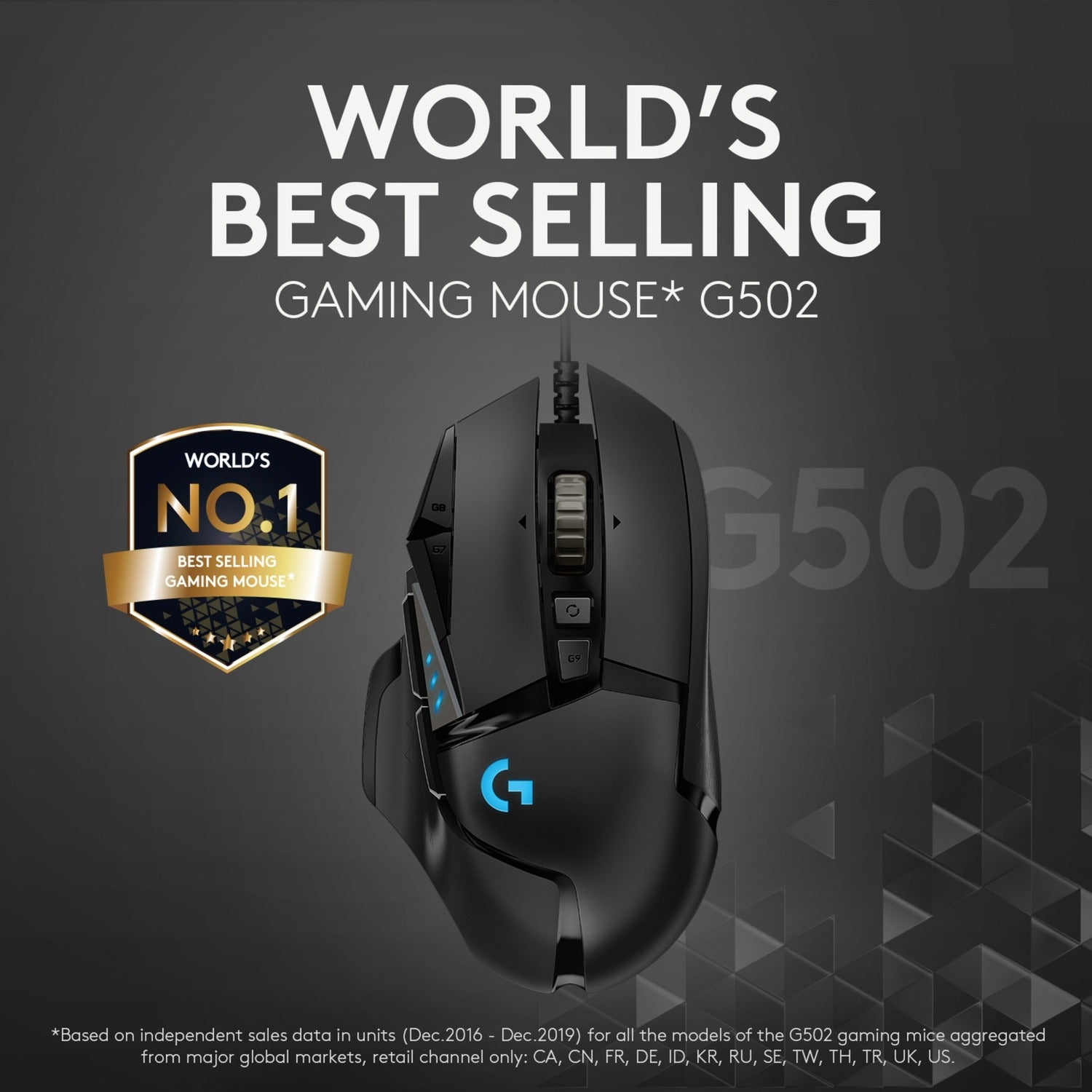 Logitech Logitech G502 HERO Hoogwaardige gamingmuis