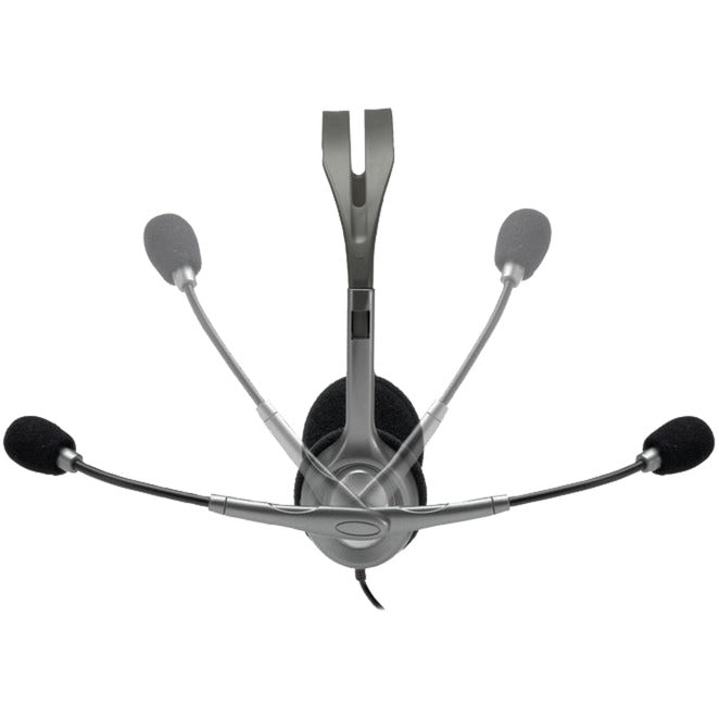 Logitech 981-000593 h111 stereoheadset, bedraad, callcenter, 20 - 20000 Hz, headset, grijs