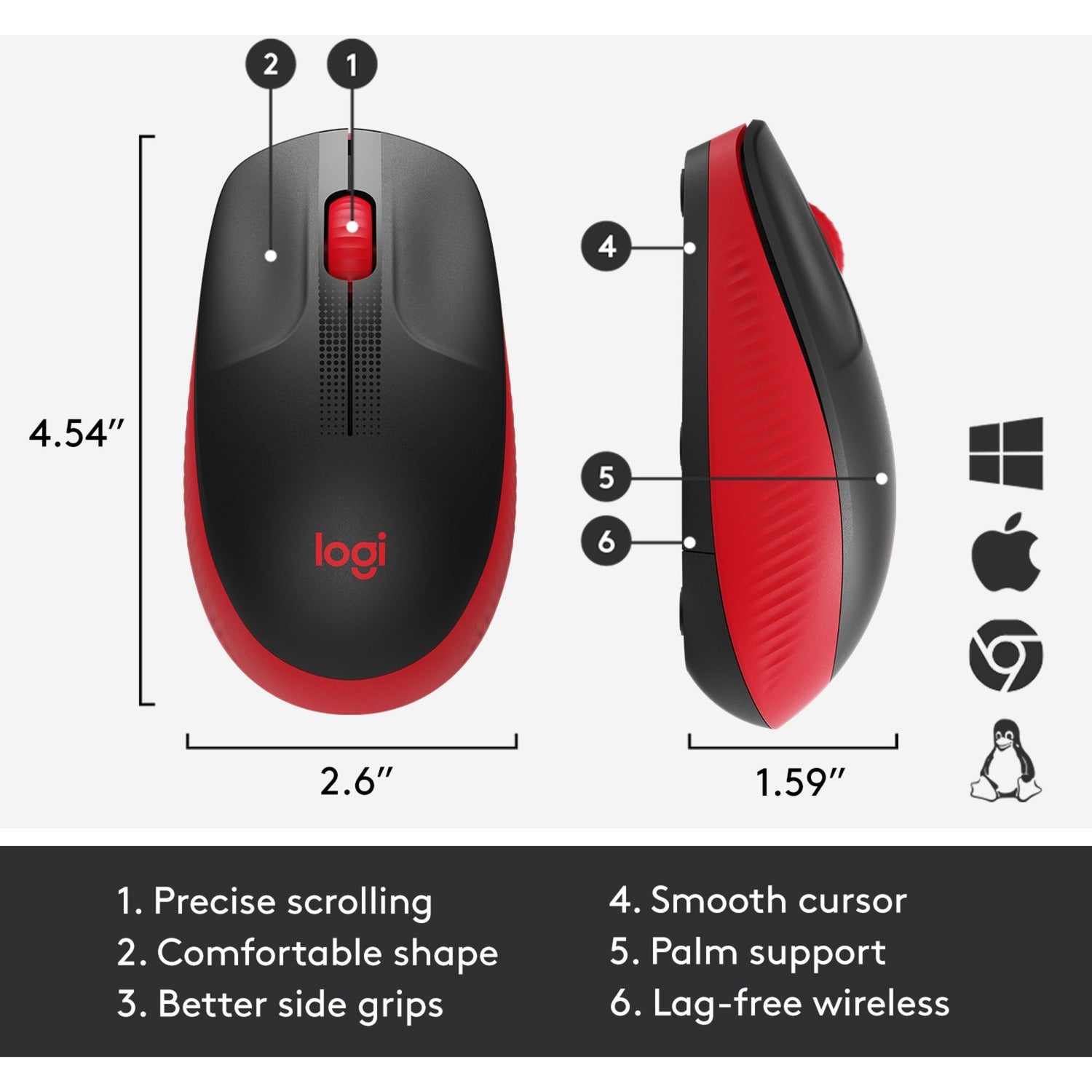 Logitech Logitech M190 Full-size wireless mouse