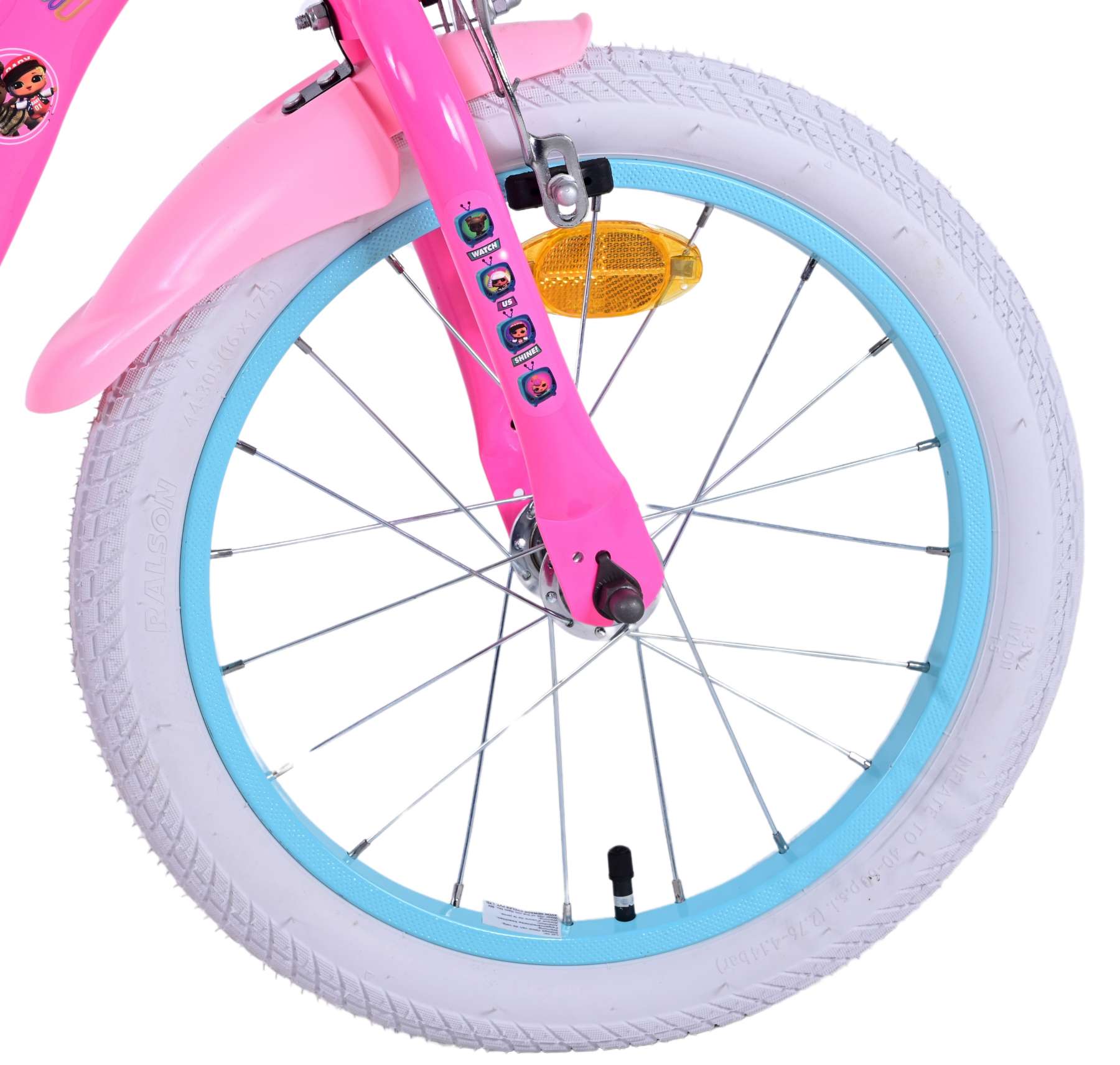 Volare poppen kinderfiets - meisjes - 16 inch - roze