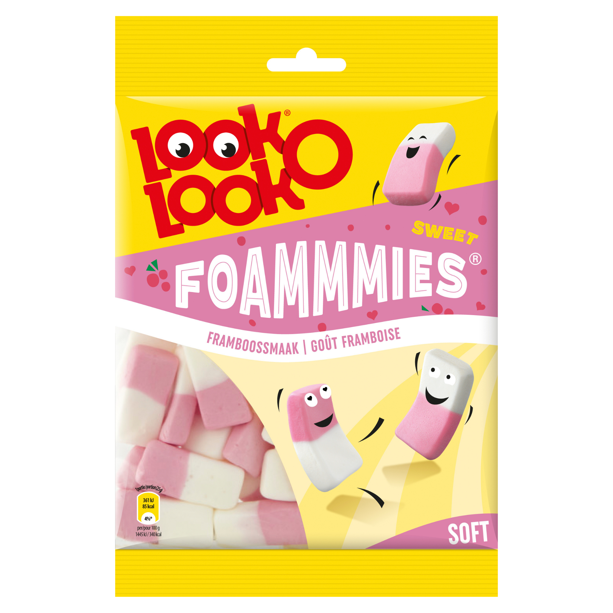 Look o look look-o-look foammmies raspberry (12x180gr)