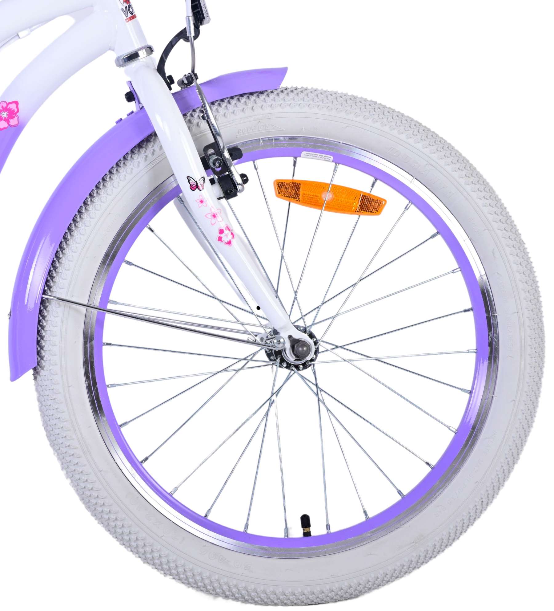 Volare lovely kinderfiets - meisjes - 20 inch - paars - twee handremmen