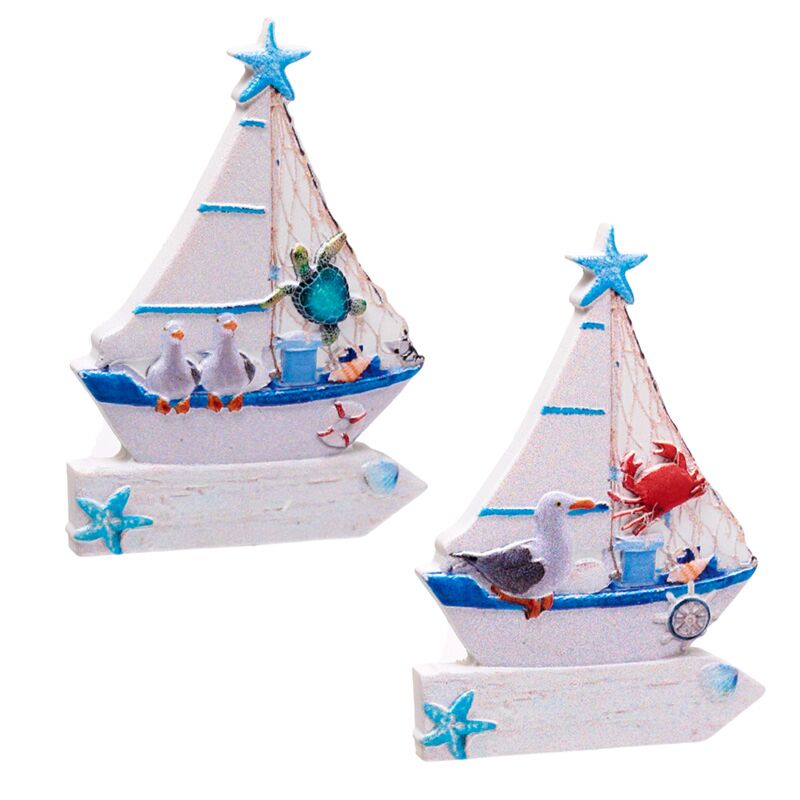 Zeilboot zeeleven 3d zee strand souvenirmagneet