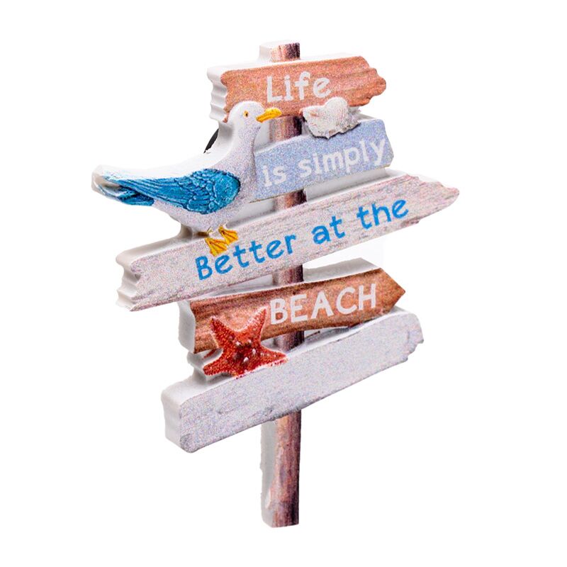 Strandborden slogans 3d zee strand souvenirmagneet