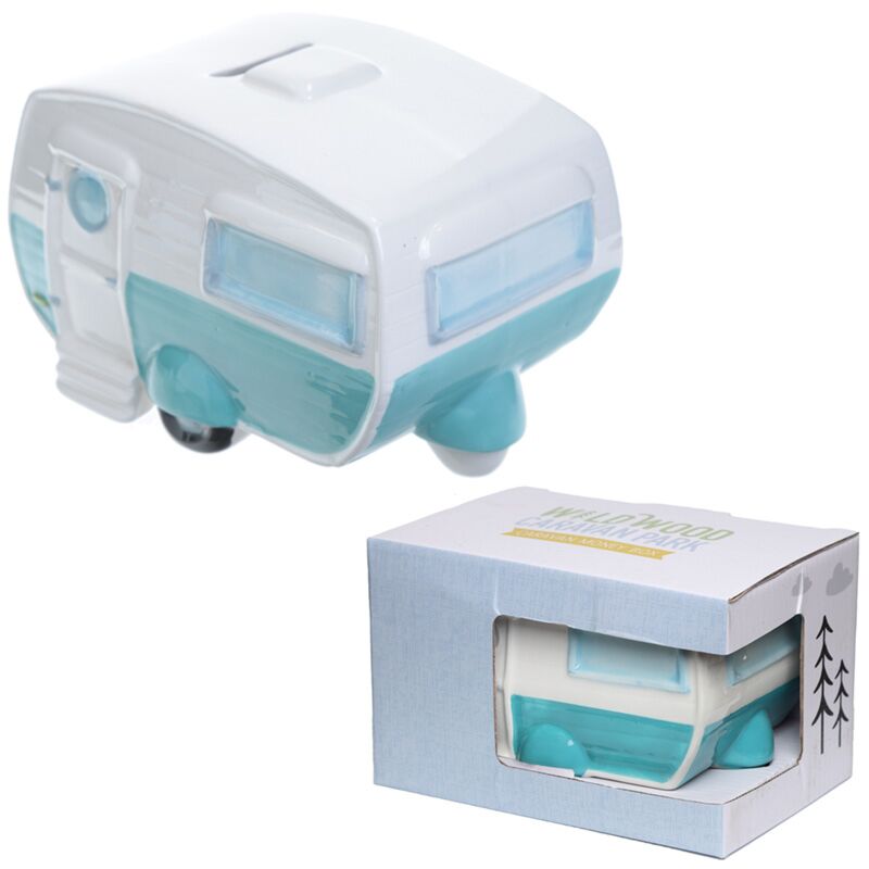 Nieuwe caravan keramiek spaarpot