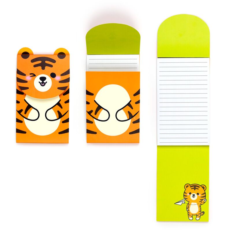 Adoramals tijger flip open memoblok