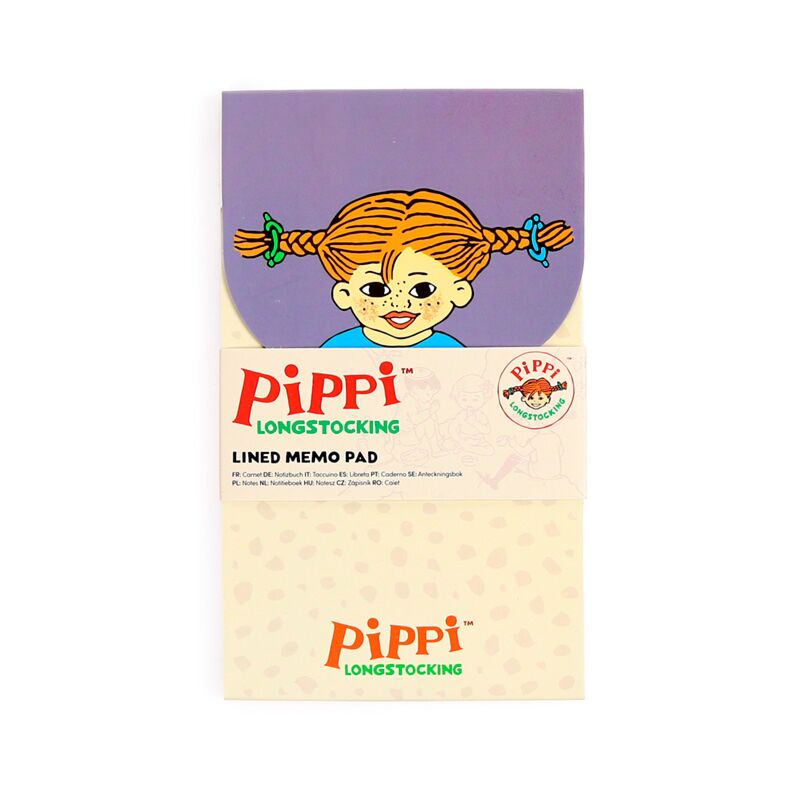 Pippi langkous openklapbaar memoblok