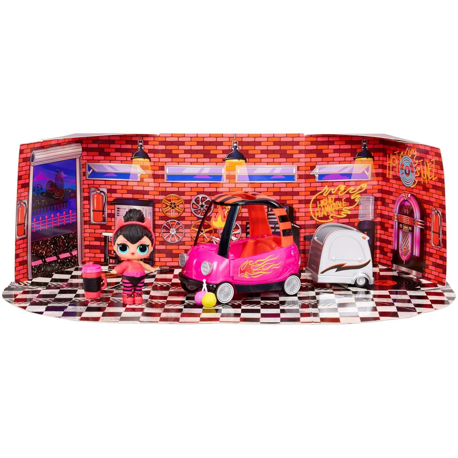MGA Entertainment Verrassing! Meubels met pop BB Auto Sho