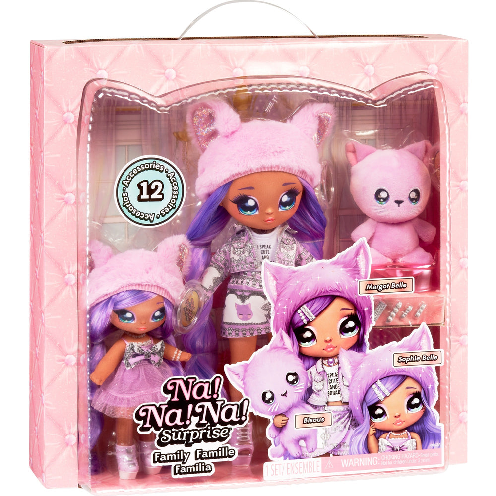 MGA Entertainment Na! Na! Na! Family Surprise Lavender Kitty Family