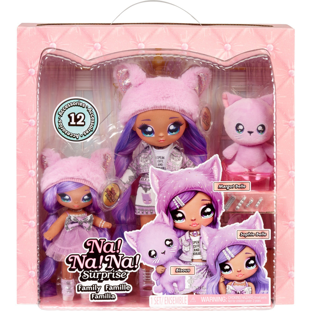MGA Entertainment Na! Na! Na! Family Surprise Lavender Kitty Family