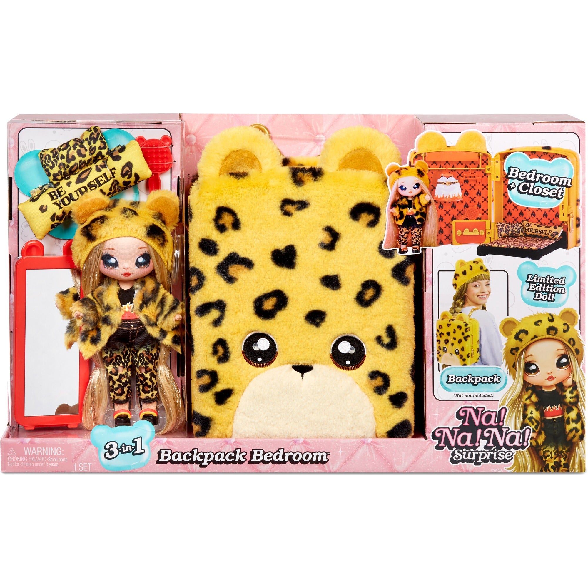 MGA Entertainment Na! Nee! Nee! Surprise 3-in-1 rugzakslaapkamerserie