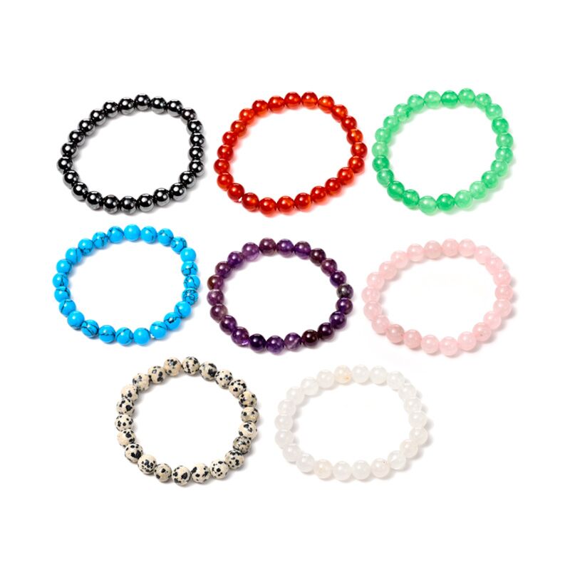 Edelsteen kralen armband