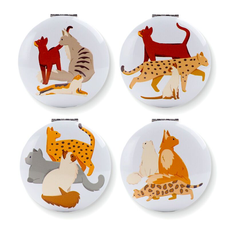 Feline fijn kat compact make-up spiegeltje