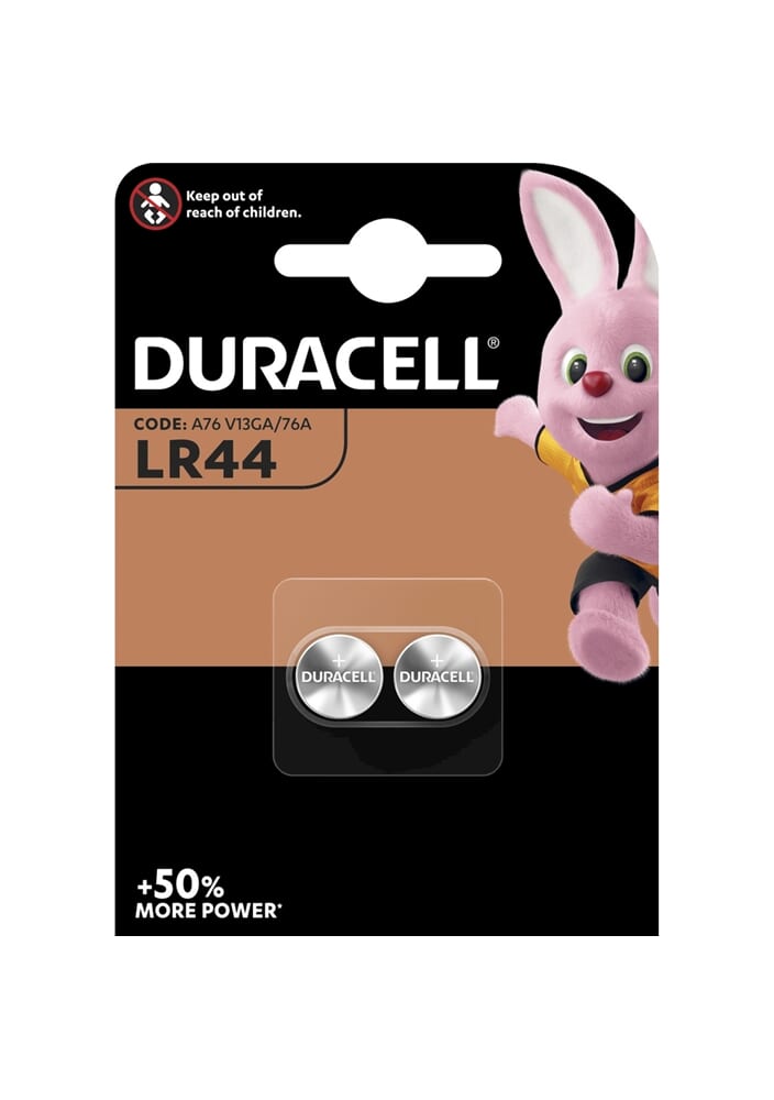 DURACELL Alkaline LR44 A76 V13GA 76A 1,5V blister 2 stuks