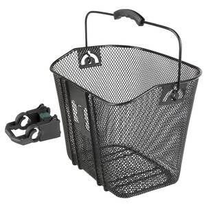 M-wave handlebar basket with clip-on holder detachable - black