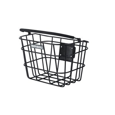 Basil Bremen Alu KF - bicycle basket - front - black