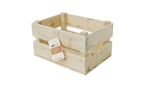 Dr houten v-ager krat 40x32x25 naturel