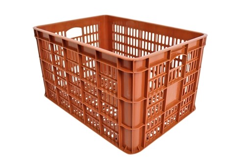 Tormino PVC crate large brown 49l 48x35x27