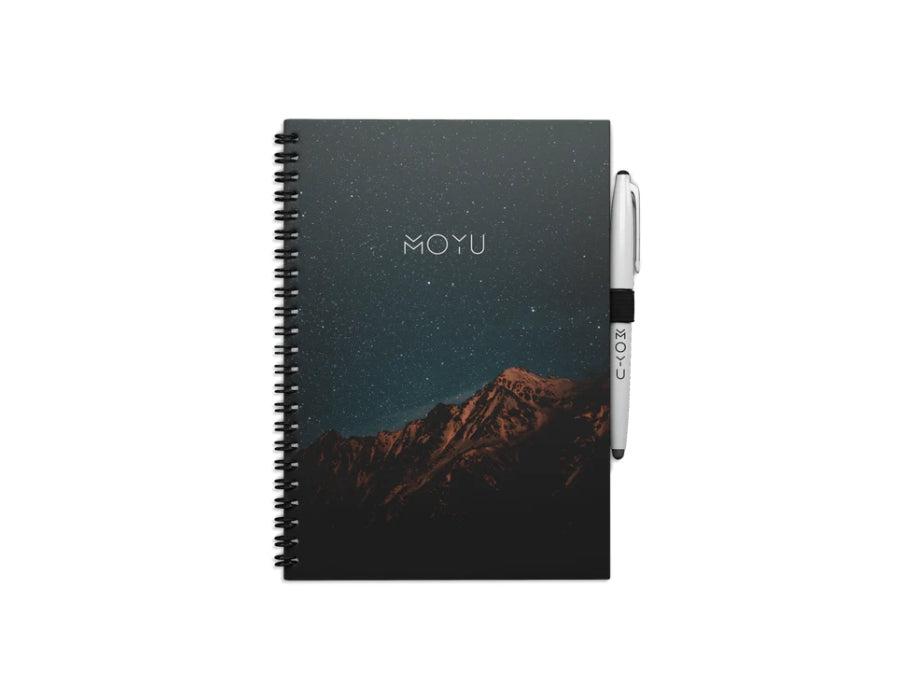 Moyu uitwisbaar notitieboek - hardcover a5 - midnight mountain