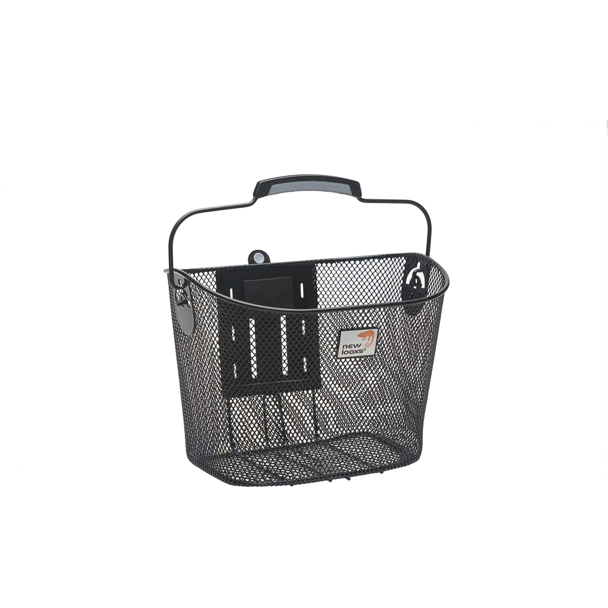 New Looxs Panier Avant Smartlock | 19 Litres | Acier | Noir | Serrure intelligente
