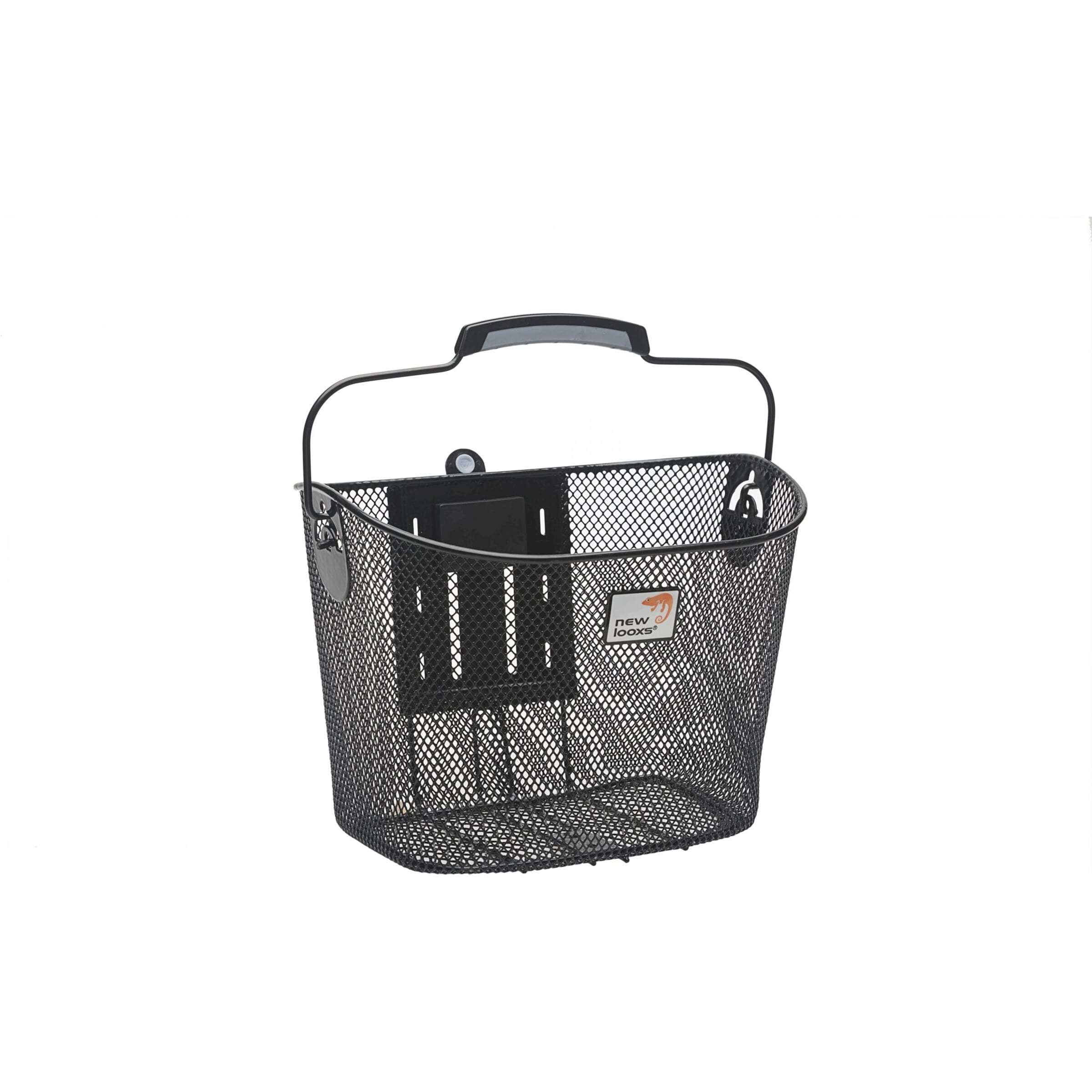 New Looxs Panier Avant Smartlock | 19 Litres | Acier | Noir | Serrure intelligente