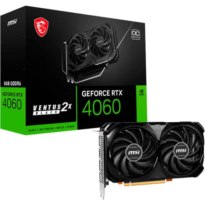 MSI MSI GeForce RTX 4060 VENTUS 2X ZWART 8G OC