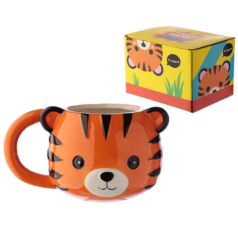 Adoramals tijger gevormde keramiek mok