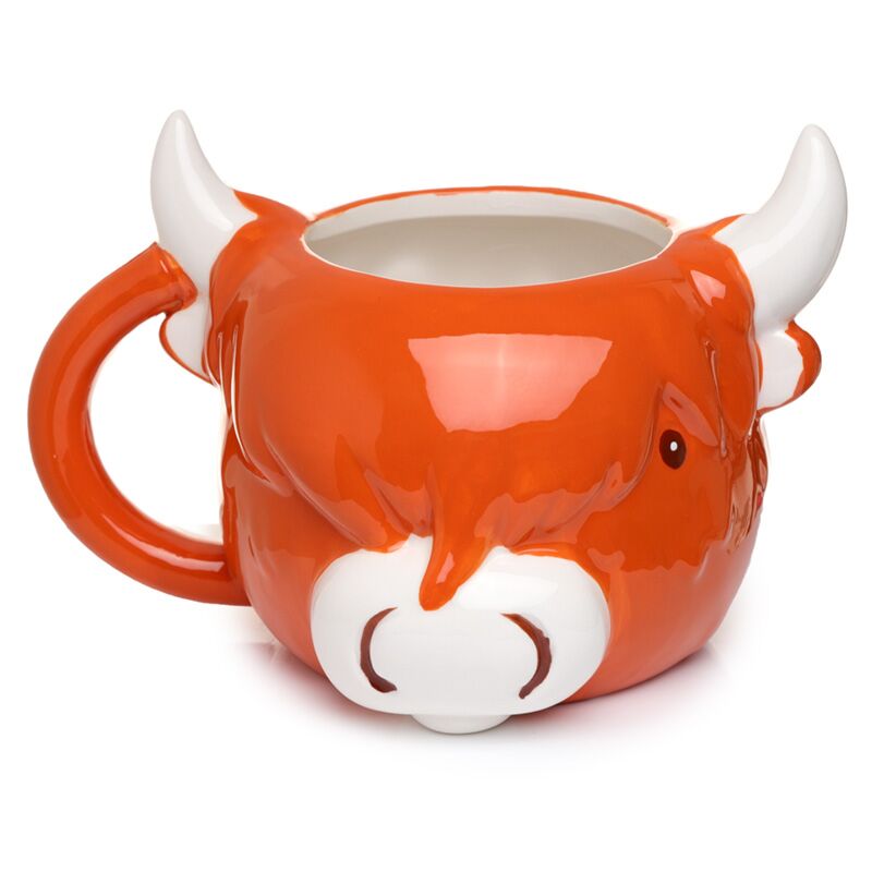 Highland coo koe gevormde keramische mok
