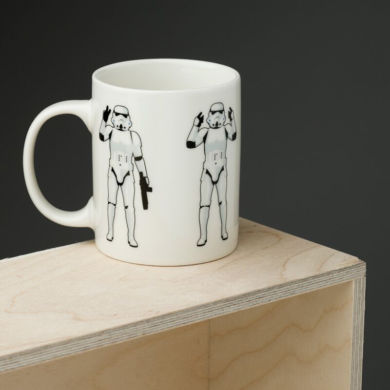 De originele stormtrooper met porseleinen mok