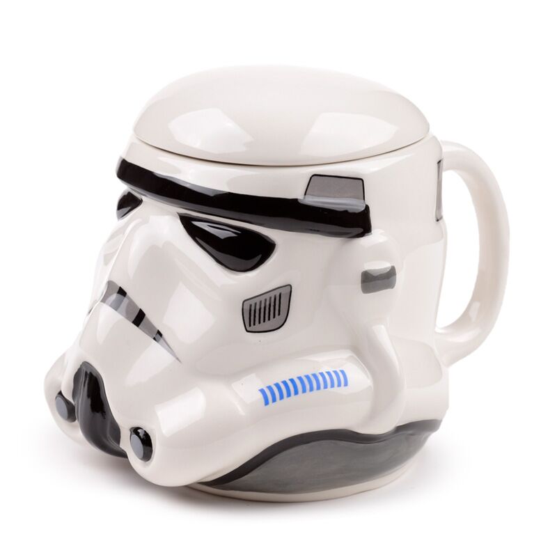 De originele Stormtrooper-helm gevormde keramische mok