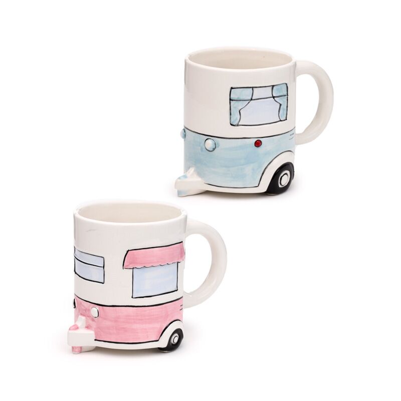Thuis is waar je hem parkeert caravan keramiek mok