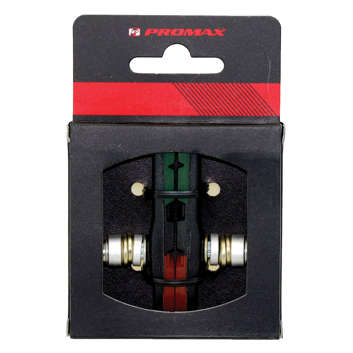 Promax brake pad set v-brake with Allen key 70mm triple-color (brown black green)
