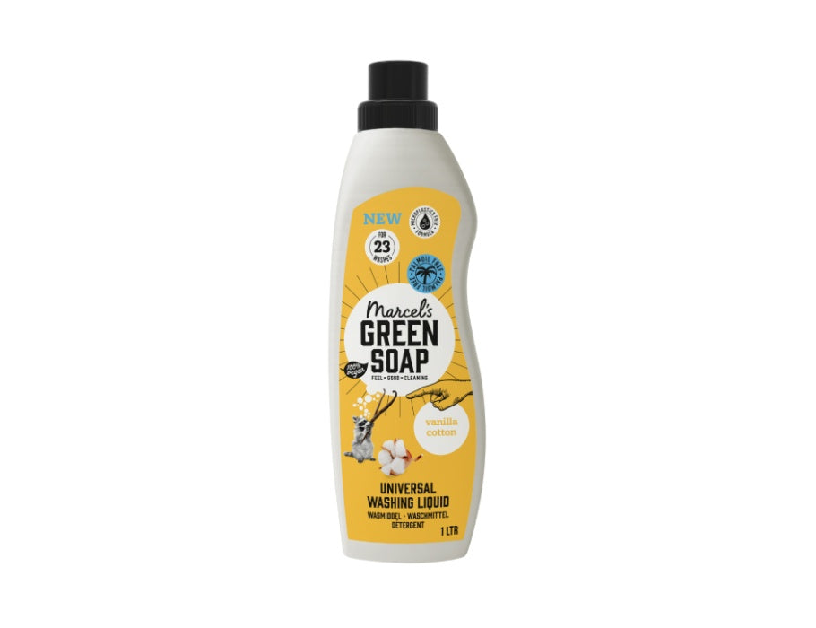 Marcel's green soap wasmiddel - vanille katoen - 1 liter