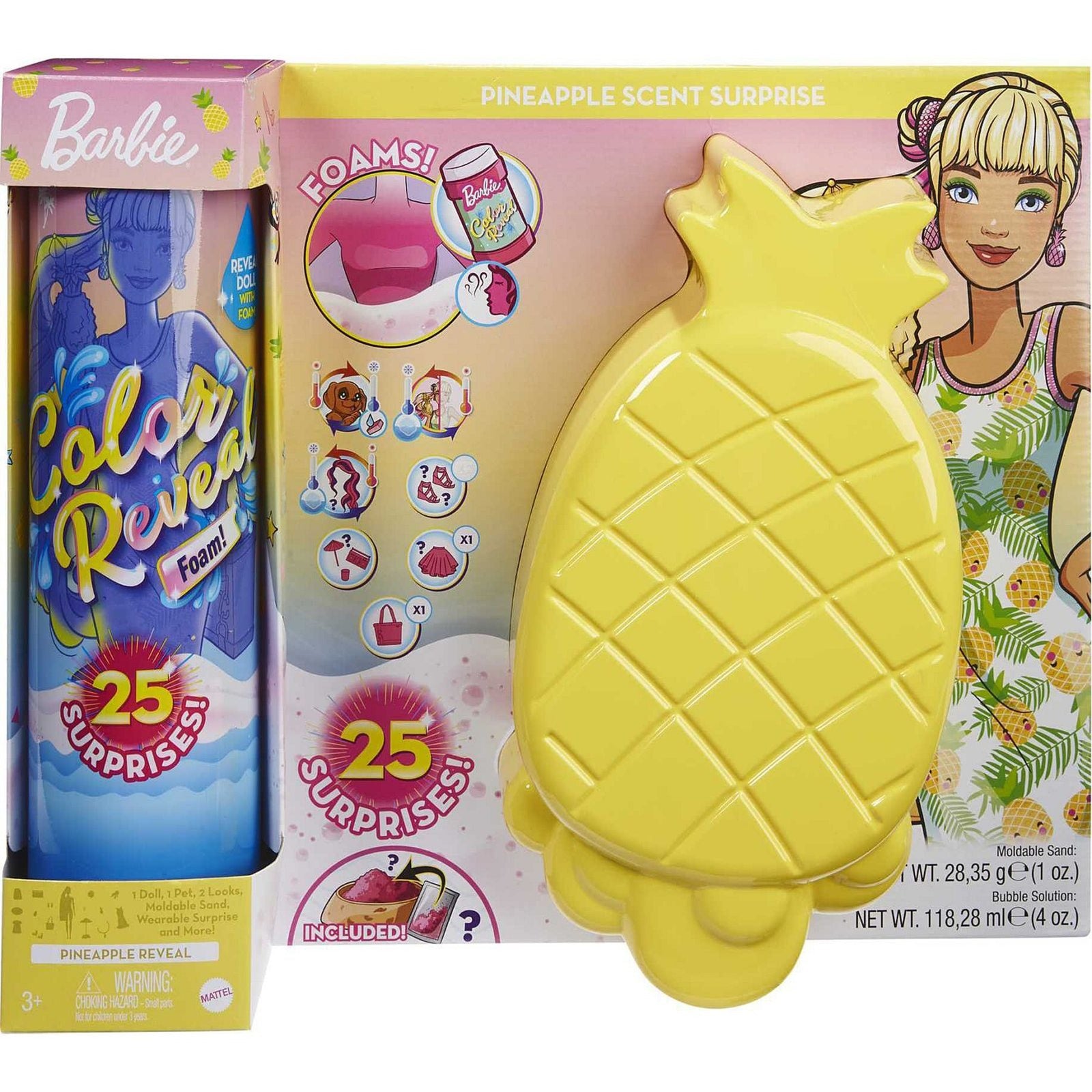 Mattel kleuronthulling Schuim Ananas