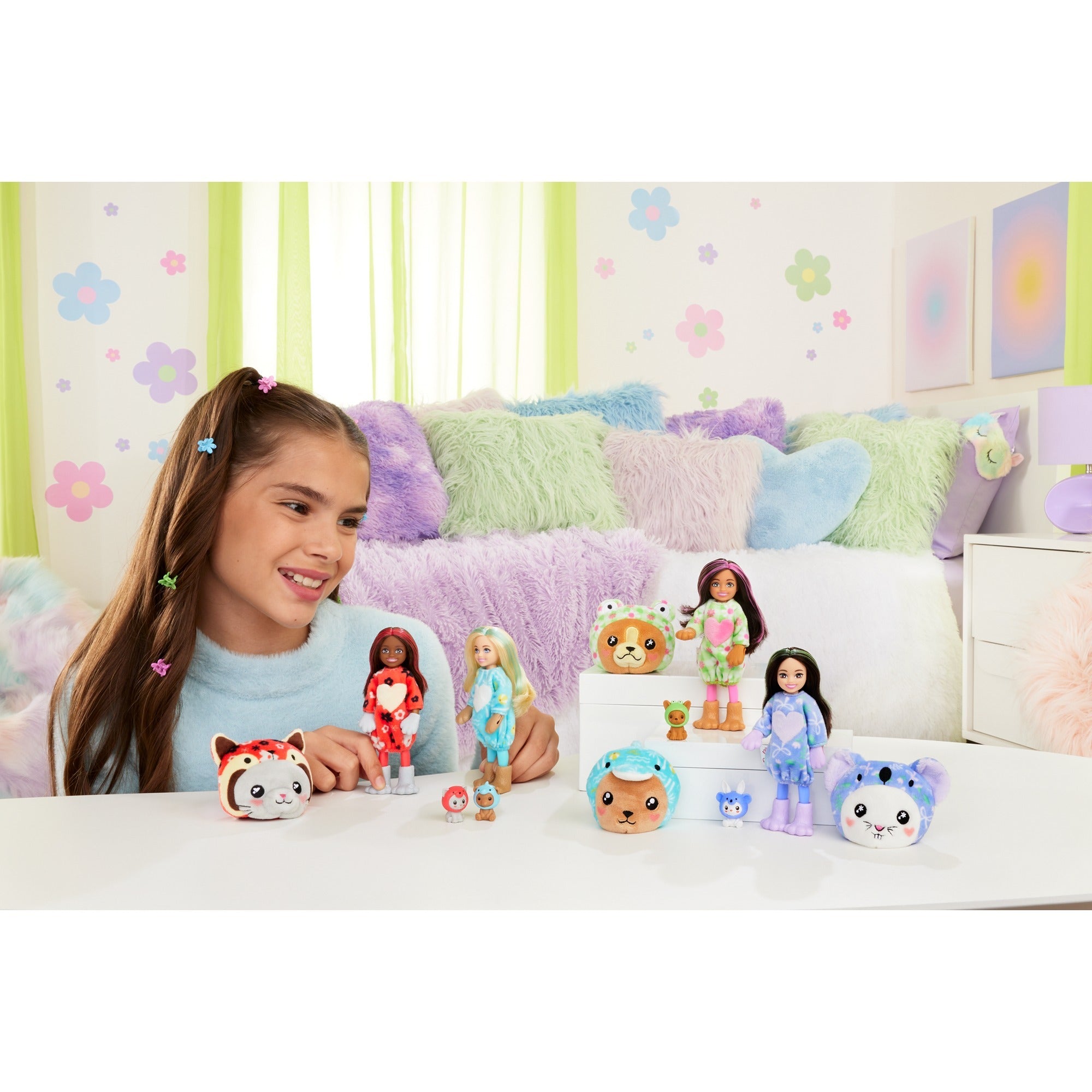 Mattel Cutie Reveal Chelsea Teddybeer als dolfij
